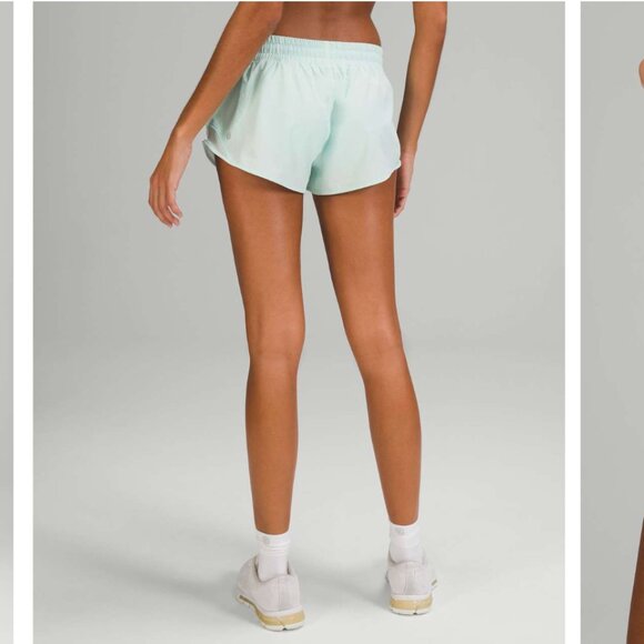 Lululemon Hotty Hot Low-Rise Lined Short 2.5" - Delicate Mint - Picture 4 of 7